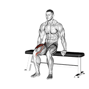Chair Leg Extended Stretch demonstration animation