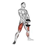 Dumbbell Plyo Squat demonstration animation