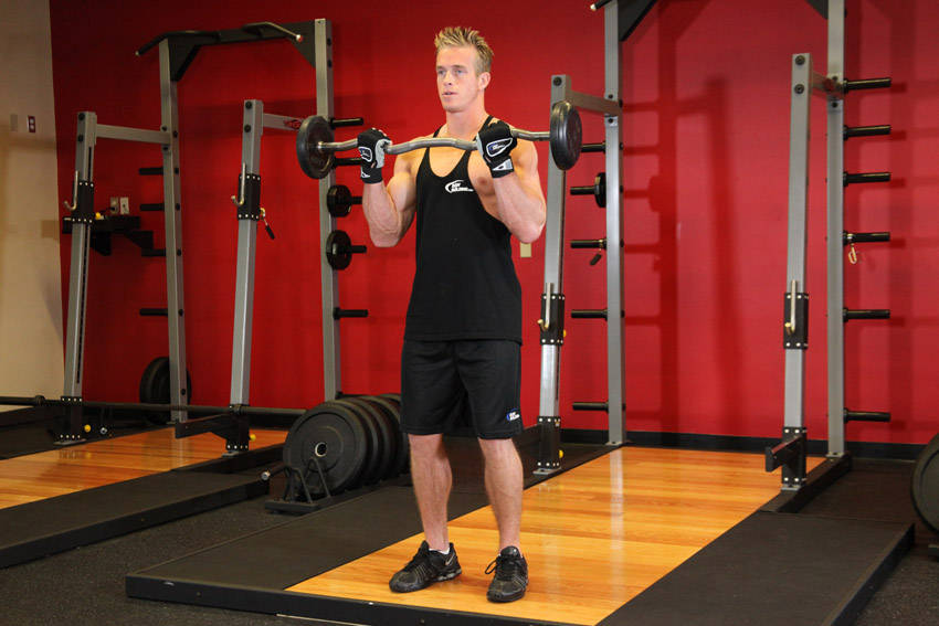 Ez Bar Curl — position 2