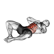 Groin Crunch demonstration animation
