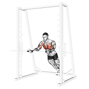 Incline Reverse Grip Push Up demonstration animation