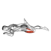 Intermediate Hip Flexor And Quad Stretch demonstration animation