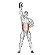 Kettlebell Advanced Windmill demonstration animation
