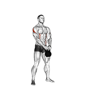 Kettlebell Pirate Supper Legs demonstration animation