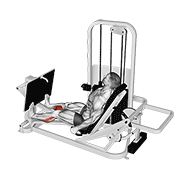 Lever Seated Calf Press demonstration animation