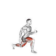 Lunge With Jump demonstration animation