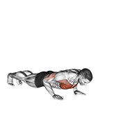 Raise Single Arm Push Up demonstration animation