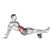 Roller Reverse Crunch demonstration animation