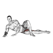 Side Lying Hip Adduction demonstration animation