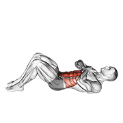 Sit Up With Arms On Chest demonstration animation