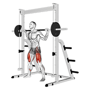 Smith Sumo Squat demonstration animation